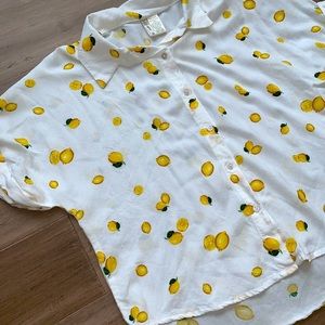 Lemon button up shirt